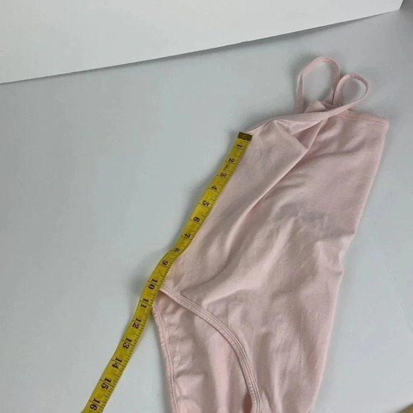 3/$15 Rose pink pastel balletcore formal cami tank top soft girl body suit sz M - Picture 8 of 15